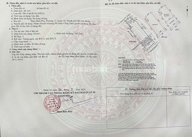 Bán nhà CHDV Quận 10, có thang máy, đang khai thác tốt, giá 23,1 tỷ