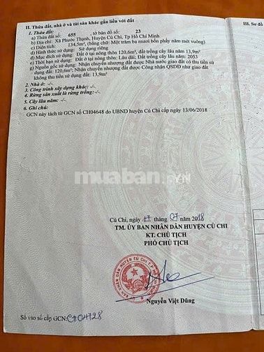 Cần bán miếng đất ở chợ Phước Thạnh QL22 vào 100m giá 950tr