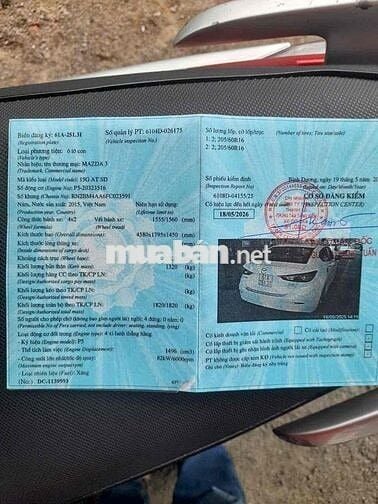 Mazda 3 2015 1.5 AT Sedan - 120 km