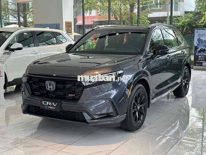 Honda CR V 2025 e:HEV RS Xám giao ngay, vay baodau