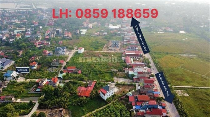Bán đất tặng nhà 2 tàng lô góc 3 mặt thoáng