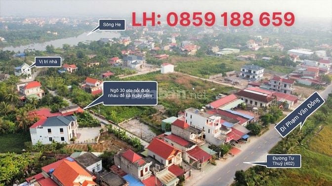 Bán đất tặng nhà 2 tàng lô góc 3 mặt thoáng