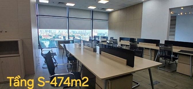 Cho thuê văn phòng làm việc có sẵn nội thất view đẹp 474m2 tòa Artemis