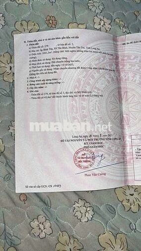 Bán đất mặt tiền đường nhựa 8m