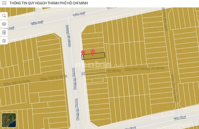 BÁN NHÀ MẶT TIỀN :  222 ĐƯỜNG DƯƠNG TỬ GIANG - P. 4 - Q. 11 - TPHCM