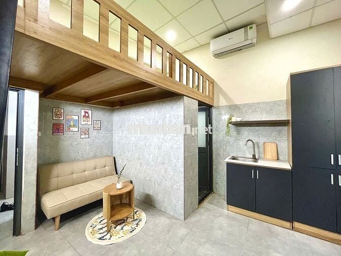 CHO THUÊ CĂN HỘ CỬA SỔ TRỜI 25M2 FULL NỘI THẤT NGAY ĐẠI HỌC VĂN LANG