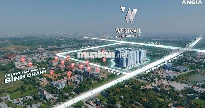 [HOT] CĂN HỘ WEST GATE 59M2 2PN+ 2WC NỘI THẤT CĂN BẢN - 7TR/ THÁNG
