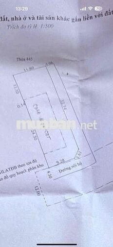Bán đất bình nhâm 41 (11,8x35) ngay gofl sông bé