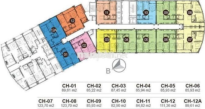 Căn hộ 110m2 3PN căn hộ 12 tầng 11, Ngõ 13 đường Lĩnh Nam, Hà Nội
