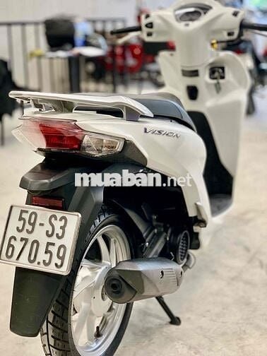 Honda Vision trắng 2022 BSTP giá tốt BH 6 tháng