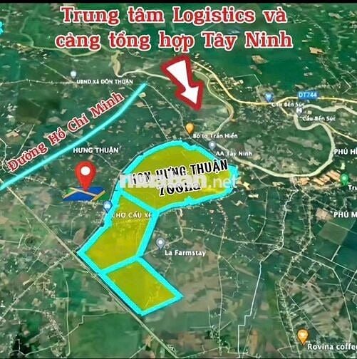 Cần bán lô đất đối diện KCN Hưng Thuận 195m2 - 680tr thị xã Trảng Bàng