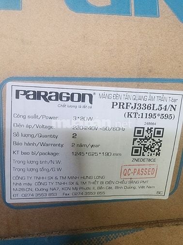 Thanh lý máng đèn âm trần + bóng led