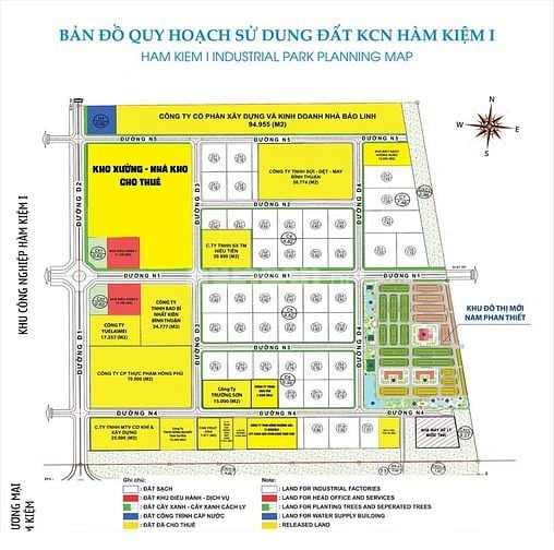 Cho thuê kho bãi xưởng và đất khu công nghiệp Hàm Kiệm , Mặt tiền
