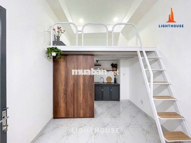 CĂN HỘ GÁC LỬNG FULL NỘI THẤT NGAY CÔNG VIÊN GIA ĐỊNH, BV 175