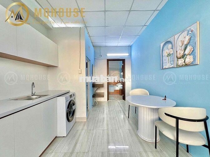 Căn Hộ 1 PN Tách Bếp View Kính Full Nội Thất New Công Viên Làng Hoa