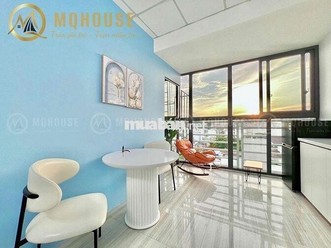 Căn Hộ 1 PN Tách Bếp View Kính Full Nội Thất New Công Viên Làng Hoa