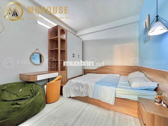 Căn Hộ 1 PN Tách Bếp View Kính Full Nội Thất New Công Viên Làng Hoa