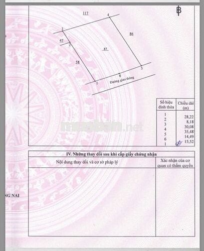 CHÍNH CHỦ BÁN ĐẤT NỀN - 1.042 m2 - LONG THÀNH, TỈNH ĐỒNG NAI