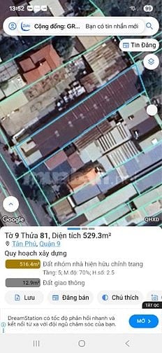 Bán đất đường 154 Tân Phú Quận 9 giá 32 tỷ tặng dãy trọ 