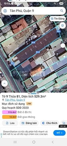 Bán đất đường 154 Tân Phú Quận 9 giá 32 tỷ tặng dãy trọ 