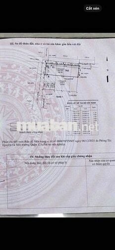 BÁN ĐẤT 2 MẶT TIỀN 6.5 x 18. ĐÔNG HƯNG THUẬN QUẬN 12