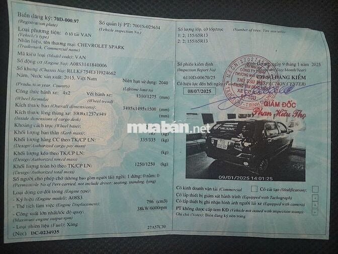 Chevrolet Spark 2015 Van 0.8 - 150000 km