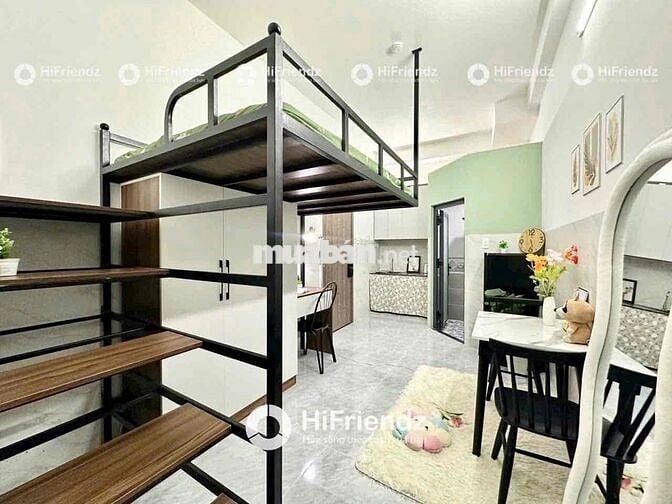 Studio kết hợp giường tầng, nhà mới full NT ngay Hoà Bình-Đầm Sen-VHU