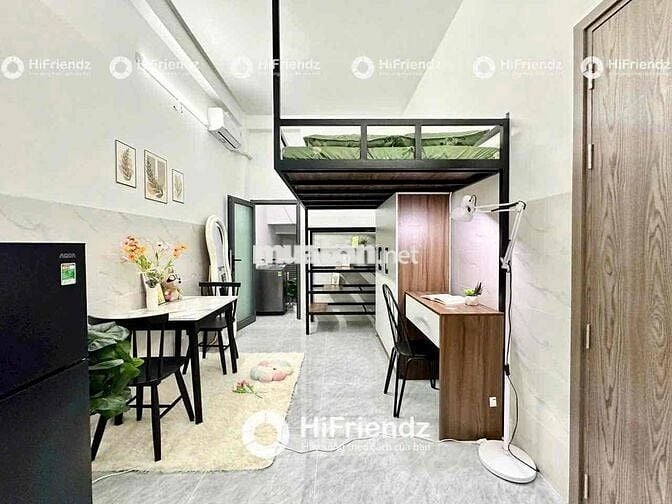 Studio kết hợp giường tầng, nhà mới full NT ngay Hoà Bình-Đầm Sen-VHU