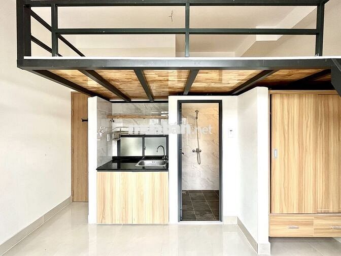 NGAY ĐH VĂN HIẾN, BV TÂN PHÚ GÁC LỬNG 25M2 FULL NỘI THẤT MỚI XÂY