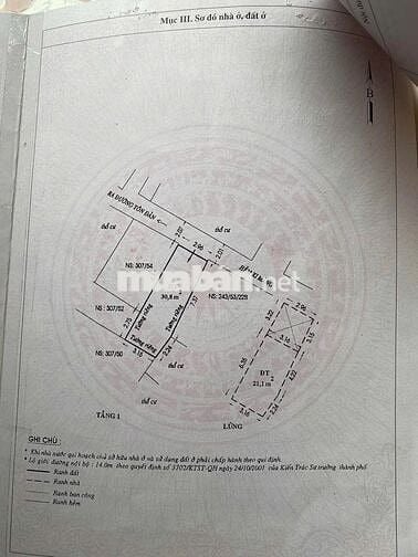 Chính chủ cần bán gấp Nhà 52m2 trệt lầu 2pn 2wc Tôn Đản kẹt bank