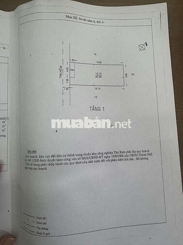 Bán Nhà Hẻm Xe Hơi, Lê Trọng Tấn, 6 x 15,5, 2 Tầng, Tây Thạnh, Tân Phú