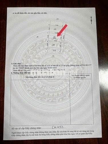 114m sổ hồng HN, ô tô chạy thông giá nhích 21tr/m, giáp tổ hợp y tế