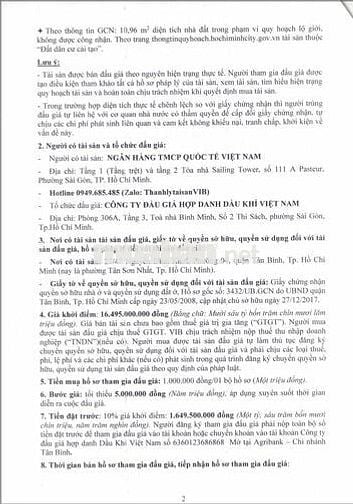 Đất BĐS tại phường Tân Sơn Nhất, TP.HCM