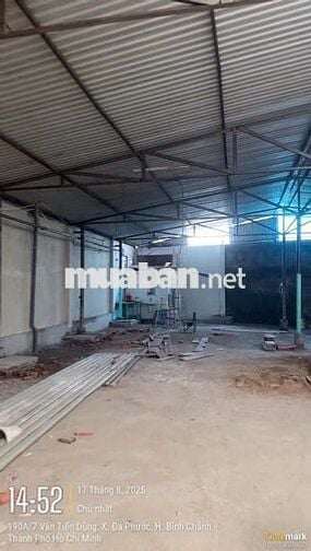 Cho Thuê Mặt Bằng Kho ( Xưởng) Mặt Tiền QL50