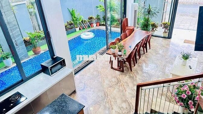 💥🏡CHO THUÊ BIỆT THỰ CÓ HỒ BƠI 3 TẦNG LÔ GÓC 2 MẶT TIỀN - HÒA HẢI
