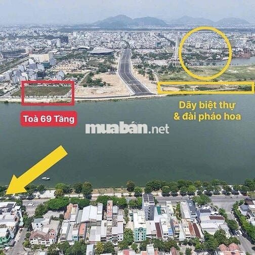 mặt tiền chương dương view trực diện sông hàn đối diện 69 tầng