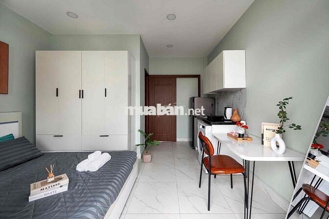Cho thuê Căn Studio/ban công gần ĐH Văn Hiến_ĐH Huflit Ba Gia