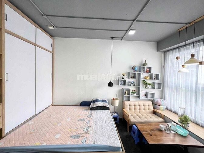 Cho thuê căn studio full đẹp y hình máy giặt máy sấy ở ngay