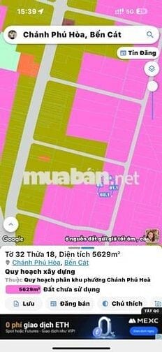 bán đất Chánh Phú Hoà - Bến Cát