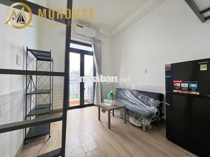 Cho thuê Căn hộ DV Duplex Ban công rộng Gần Đh NTTU Full nội thất