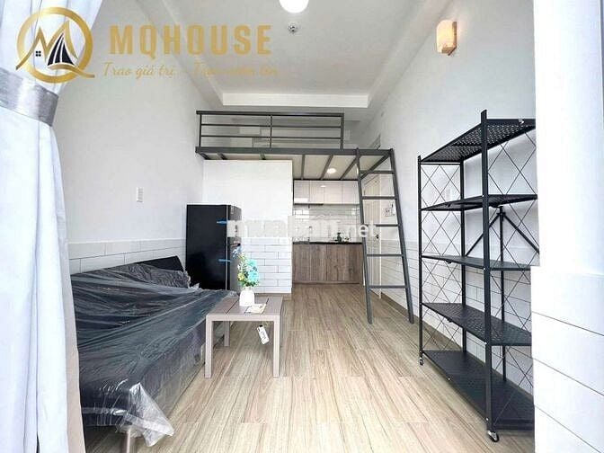 Cho thuê Căn hộ DV Duplex Ban công rộng Gần Đh NTTU Full nội thất