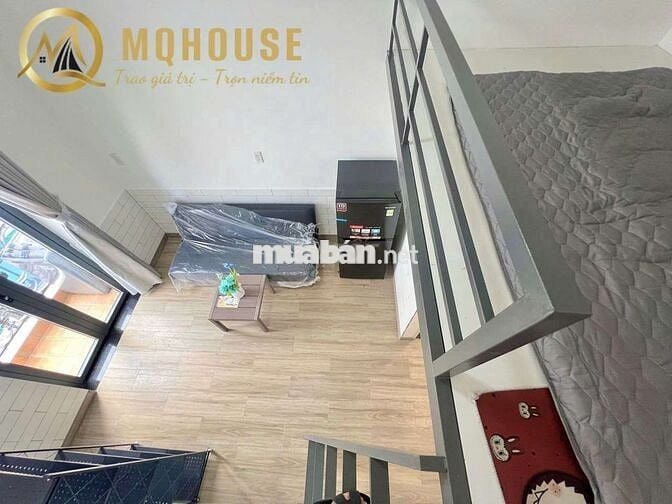 Cho thuê Căn hộ DV Duplex Ban công rộng Gần Đh NTTU Full nội thất