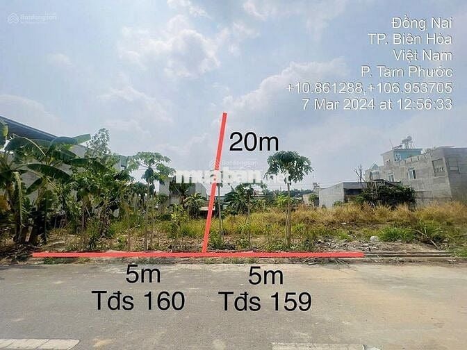 Chủ Ngộp cần bán 2 lô liền kề (5x20) 100m2 .TP Biên Hòa giá 15tr/m2