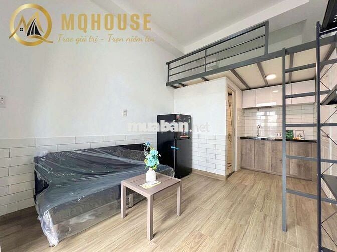 Cho thuê Căn hộ DV Duplex Ban công rộng Gần Đh NTTU Full nội thất