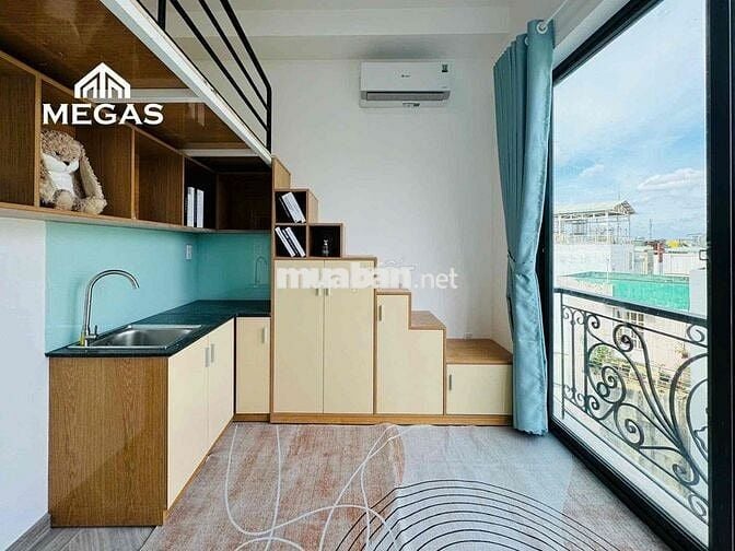 Phòng có gác 30m2 đường Dương Quảng Hàm ngay ĐH Văn Lang
