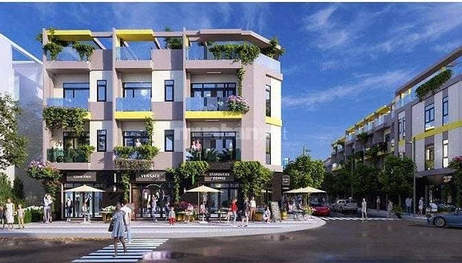 Chỉ 1,1 Tỷ Nhận Nhà Phố,DTĐ 75m2, DTXD 200m2, 4 PN,5 WC, Cao 3,5 Tầng.