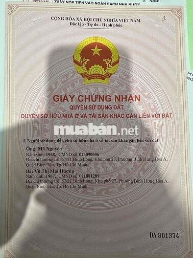 bán đất khu dân cư đường 18b Bình Hưng Hòa A Bình Tân