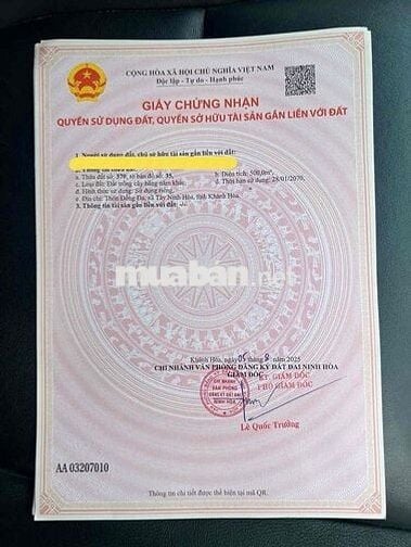 chỉ 99tr sổ hồng sang tay có ngay lô đất vườn đẹp vuông vức