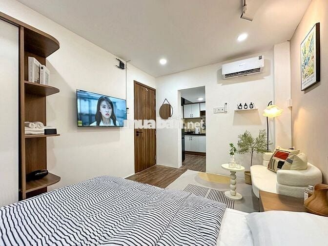 Căn hộ cho thuê studio tách bếp Trần Hưng Đạo, Q5 gần Nguyễn Văn Cừ