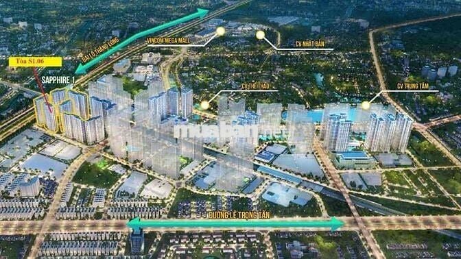 Chung cư Vinhhomsmart Nam từ Liêm 48 m sổ đỏ tầng 19 - Nhà đẹp ở ngay